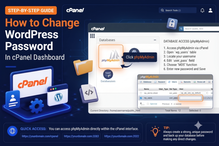 How to Change Your WordPress Password in cPanel