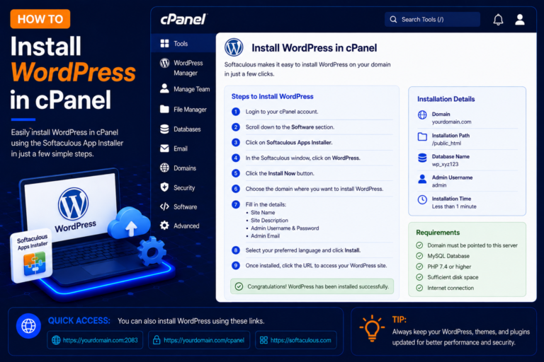 How to install wordpress in cPanel